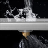 AquaFlow Premium Duschrinne Edelstahl Bodenablauf Dusche & Bad – Lineare Duschablaufgarnitur 30/40/50 cm | Geruchsdichter Edelstahl 304 Ablauf mit moderner Designoberfläche | Hochwertiger Duschbodenablauf für Nassräume