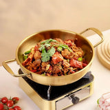 ChefServe Edelstahl-Multifunktionspfanne mit Griffsystem – Große Saucen- & Paellapfanne | Rostfreie Profi-Kochpfanne für gleichmäßige Hitze | Vielseitige Küchen- und Outdoorpfanne