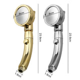 FlexFlow Drehbare Handbrause – 3 Strahlarten Duschkopf mit 360° Rotation | Wassersparend | Chromdesign