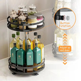 SpiceSpin Elite 360° Drehbarer Gewürz-Organizer für die Küche – Rotierendes Gewürzregal mit Anti-Rutsch-Basis | Platzsparender Küchen-Organizer für Gewürze, Dosen & Teebehälter