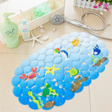AquaSafe Antirutsch-Badematte für Kinder und Senioren 38x68 cm – rutschfeste Dusch- und Badewannenmatte | weiche Massage-Noppen | sichere PVC-Saugnäpfe