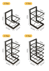 FlexiRack Max Edelstahl-Topf- & Pfannen-Organizer mit Flex-System – Verstellbares Küchenregal für Töpfe, Pfannen & Deckel | Mehrstufiger Schrank-Organizer aus Karbonstahl | Platzsparende Premium Küchenaufbewahrung