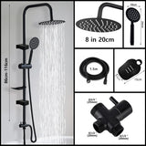 RainFlex Badewannen Duschsystem mit Regendusche – Höhenverstellbares Komplettset | Handbrause & Thermokomfort | Modernes Design