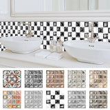 MosaLine Premium 3D Mosaik Wandfliesen Aufkleber 10er Set PVC selbstklebend Küche & Bad – Wasserfeste Design-Wandsticker | Realistischer Fliesenoptik-Effekt für schnelle Raumgestaltung | Rückstandslos entfernbare Dekorfliesen