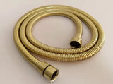 AquaLuxe Duschhandbrause Set Gold – Sparbrause mit Edelstahlschlauch | Gleichmäßiger Wasserfluss | Modernes Duschdesign