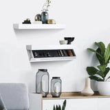SecretShelf Versteckregal aus Holz – Schwebendes Wandregal mit Geheimfach | Unsichtbare Aufbewahrung | Modernes Design