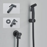 PureSpray Wand-Bidet-Dusche Schwarz – Edelstahl WC-Handbrause Set | Kaltwasser Shattaf | Hygienische Reinigungslösung