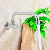 AquaLinea Edelstahl Wandhahn Kaltwasser – Spültisch Wasserhahn | Rostfrei & Platzsparend | Langlebige Armatur