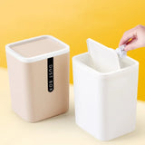 PureDesk kompakter Tischmülleimer mit Schüttdeckel – hygienischer Mini-Abfalleimer für Büro und Zuhause | platzsparend, geruchsarm & modern für Schreibtisch und Wohnräume