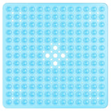 SecureFlow Antirutsch-Duschmatte 53x53 cm aus PVC – rutschfeste Sicherheitsmatte für Dusche und Badewanne | starke Saugnäpfe, Schnellentwässerung & hygienischer Komfort