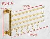WoodSteel Luxe Papierhandtuchhalter Wand – Holz & Edelstahl Design | Bad- & WC-Organizer | Modern & langlebig