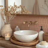 TerraMosaik Fliesenaufkleber selbstklebend – Boho Terrakotta Design für Wand & Boden | Wasserfest | Mediterranes Wohngefühl