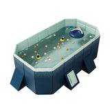 SommerBecken Rahmenpool – Faltbares Schwimmbecken ohne Aufblasen | Verdickter Tragbarer Gartenpool | Für Kinder & Erwachsene