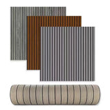 WallStyle 3D Wandpaneel Selbstklebend aus PVC – Moderne Lamellenoptik | Wasserfest & Zuschneidbar | Einfache Montage