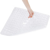SecureFlow Antirutsch-Duschmatte 53x53 cm aus PVC – rutschfeste Sicherheitsmatte für Dusche und Badewanne | starke Saugnäpfe, Schnellentwässerung & hygienischer Komfort
