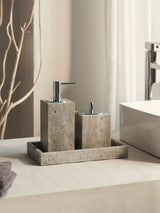 ZENSTONE Naturstein Badset – Höhlenstein Accessoires | Wabi-Sabi Design | Luxuriöse Spa Atmosphäre