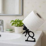 DecoTier Rollenhalter Bad – Toilettenpapierhalter Kunststoff | Niedlich & Minimalistisch | Wandmontage Organizer
