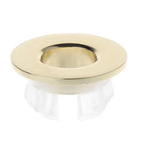 LuxGuard Pro Überlaufring aus Messing – Design-Abdeckung für Waschbecken 22–25 mm | Dekoratives Finish | Werkzeuglose Montage