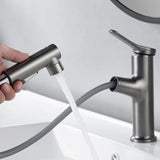 VeloraFlex Waschbeckenarmatur Ausziehbar Einhebelmischer – Weiße Mischbatterie | Maximale Flexibilität | Moderne Badarmatur