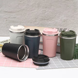 WärmeZeit Thermobecher – 380/510 ml Vakuumbecher aus 304-Edelstahl | 6–12 Stunden Temperaturerhalt | Auslaufsicherer Kaffeebecher mit Deckel