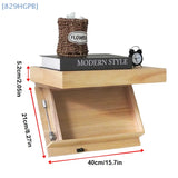 SecretShelf Versteckregal aus Holz – Schwebendes Wandregal mit Geheimfach | Unsichtbare Aufbewahrung | Modernes Design