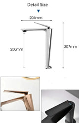 Moderne Waschbeckenarmatur Hochformat Roségold – Badarmatur | Einhebelmischer | Elegantes Highlight