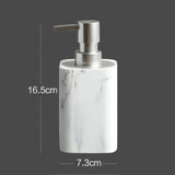 Marbellea Luxe 4-teiliges Badezimmer-Set – Marmoroptik Kunstharz Accessoire-Set | Seifenspender Set | Elegant & Modern