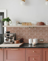 TerraMosaik Fliesenaufkleber selbstklebend – Boho Terrakotta Design für Wand & Boden | Wasserfest | Mediterranes Wohngefühl