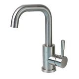 AquaSpin Waschbeckenarmatur Schwarz Nickel – Edelstahl Einhebelmischer | 360° Drehbarer Auslauf | Modernes Bad Design