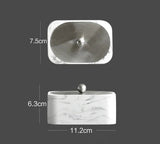 Marbellea Luxe 4-teiliges Badezimmer-Set – Marmoroptik Kunstharz Accessoire-Set | Seifenspender Set | Elegant & Modern