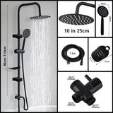 RainFlex Badewannen Duschsystem mit Regendusche – Höhenverstellbares Komplettset | Handbrause & Thermokomfort | Modernes Design