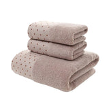 FestivaLuxe Weihnachts-Handtuchset 3-teilig – Baumwoll Badetuchset | Jacquard Design | Schnell saugend & festlich
