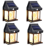 GartenGlanz Solar-Wandleuchte – Außenlampe mit Bewegungssensor | 3 Beleuchtungsarten & IP65 | LED-Gartenlicht mit Glühfadenoptik