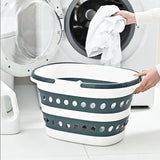 FlexiStore Compact 16L faltbarer Mehrzweck-Wäschekorb – platzsparender Haushaltskorb | robust, tragbar & vielseitig einsetzbar | modernes klappbares Design für Zuhause und unterwegs