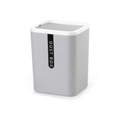PureDesk kompakter Tischmülleimer mit Schüttdeckel – hygienischer Mini-Abfalleimer für Büro und Zuhause | platzsparend, geruchsarm & modern für Schreibtisch und Wohnräume