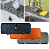 AquaDry Premium Wasserhahn-Schutzmatte Silikon Waschbecken Spritzschutz mit Ablagefunktion – Anti-Tropf Küchen- & Badmatte | Wasserabweisend, Rutschfest & Waschbar | Hygienischer Spülbereich-Organizer