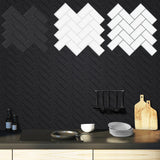 ChevronStone Pro Selbstklebende 3D-Fischgrät-Wandfliesen aus Premium-Vinyl – Wasser- &amp; Hitzebeständige Design-Rückwand für Küche, Bad & Wohnräume | Moderne Peel & Stick Wandverkleidung