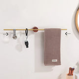 FlexiRail Design Handtuchhalter – Schwenkbare Handtuchstange mit Haken | Aluminium & Zink | Platzsparend & Elegant