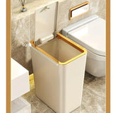 CleanSeal 10L geruchsdichter Abfalleimer mit One-Touch-Deckel – platzsparender Haushaltsmülleimer für Küche und Bad | hygienisch, modern & auslaufsicher
