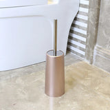 AURUMVITA Roségold WC-Bürstengarnitur – Edelstahl Toilettenbürste mit Halter | Hygienisch & Langlebig | Elegantes Badzubehör