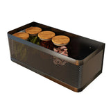 MagnoShelf Pro Magnetisches Kühlschrank-Seitenregal – magnetischer Küchen-Organizer mit Stauraum | platzsparendes Metall-Aufbewahrungssystem | ohne Bohren