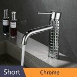 DIAMORA Design Waschtischarmatur Schwarz – Einhebelmischer aus Messing | Luxuriöser Wasserhahn | Elegantes Badezimmer-Highlight
