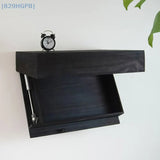 SecretShelf Versteckregal aus Holz – Schwebendes Wandregal mit Geheimfach | Unsichtbare Aufbewahrung | Modernes Design