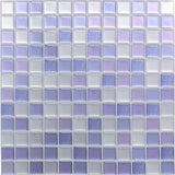 GlasMosaik 3D Wandfliesen selbstklebend – Hochglanz Mosaikoptik für Küche & Bad | Hitzebeständig | Flexible DIY-Gestaltung