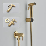 PureSpray Wand-Bidet-Dusche Schwarz – Edelstahl WC-Handbrause Set | Kaltwasser Shattaf | Hygienische Reinigungslösung