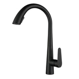 GoldFlow Küchenarmatur mit Ausziehbrause – Edelstahl Spültischmischer in Gebürstetem Gold | Flexibler Wasserhahn | Modernes Küchendesign