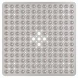 SecureFlow Antirutsch-Duschmatte 53x53 cm aus PVC – rutschfeste Sicherheitsmatte für Dusche und Badewanne | starke Saugnäpfe, Schnellentwässerung & hygienischer Komfort