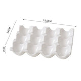 OVARIA Keramik Eierhalter – 6er/12er Eierablage | Kühlschrank Organizer | Stilvolle Küchenaufbewahrung