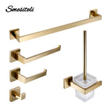 SteelLine Premium Badaccessoire Set – Edelstahl Badezimmer Set | Gebürstete Oberfläche | Modern & rostfrei