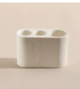NATURIA Wabi-Sabi Badezimmer-Set – Naturstein Accessoires | Minimalistisches Spa Design für Bad & Hotel